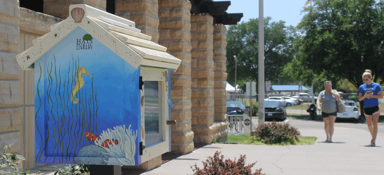 Little Free Library by Hays Aquatic Park