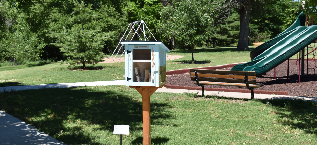 Little Free Library in Frontier Park